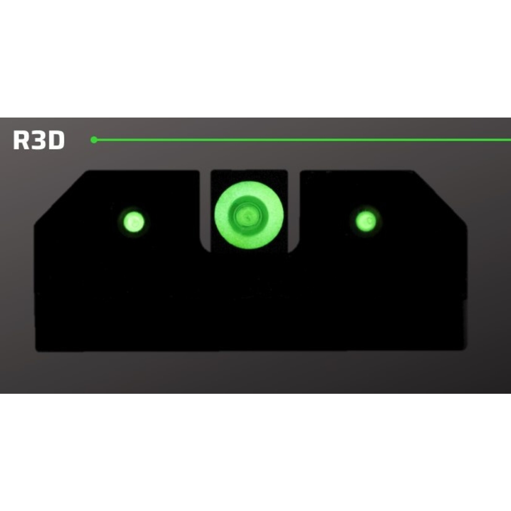 XS Sights R3D Night Sights Green - Glock 42, 43, 43X, & 48