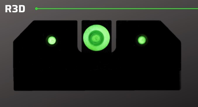 XS R3D Night Sights Green - Glock 42, 43, 43X, 48 | Defender