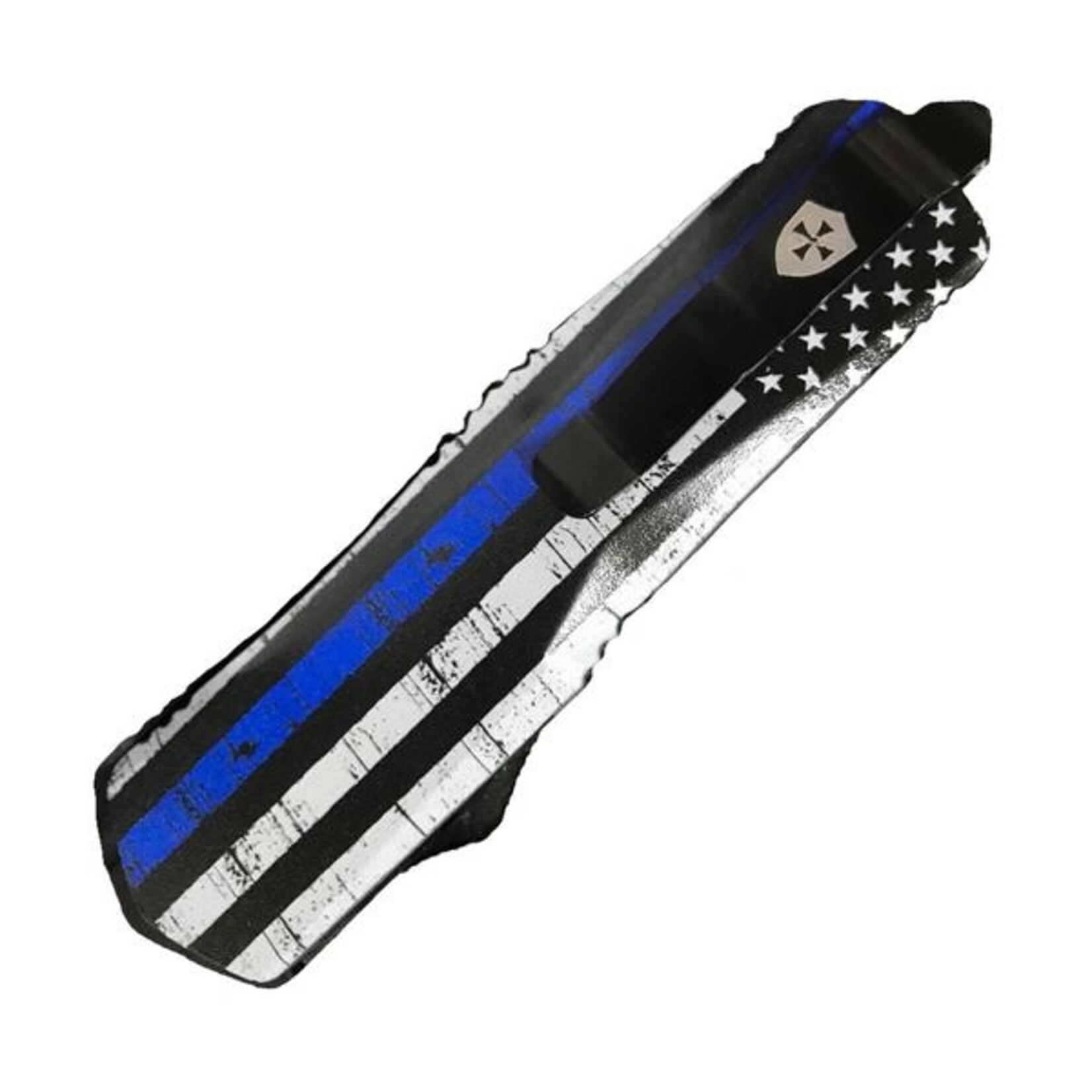 Templar Knife Premium Weighted Slim Back The Blue Tanto Black