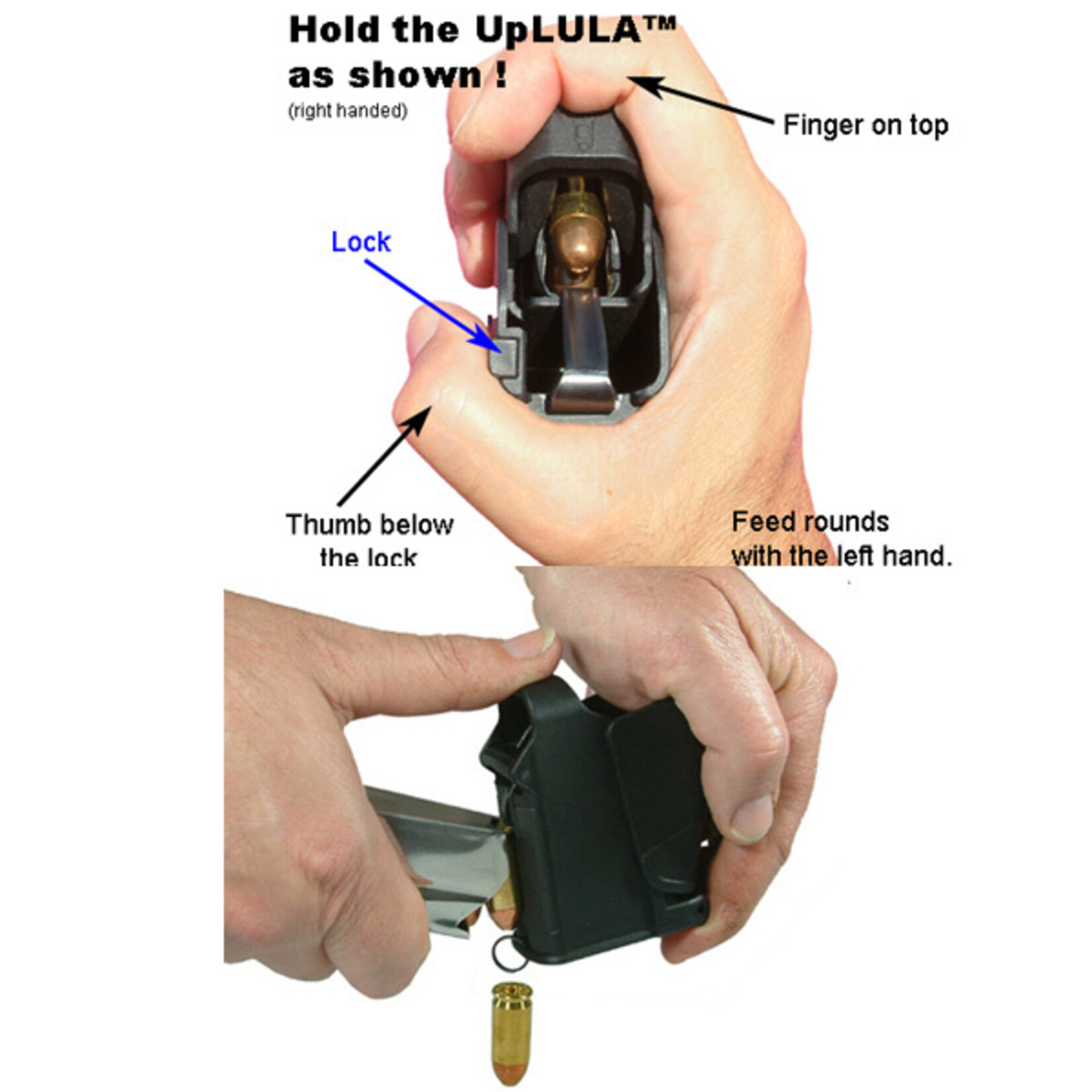 UpLULA Universal Mag Loader 9mm-45ACP Pink