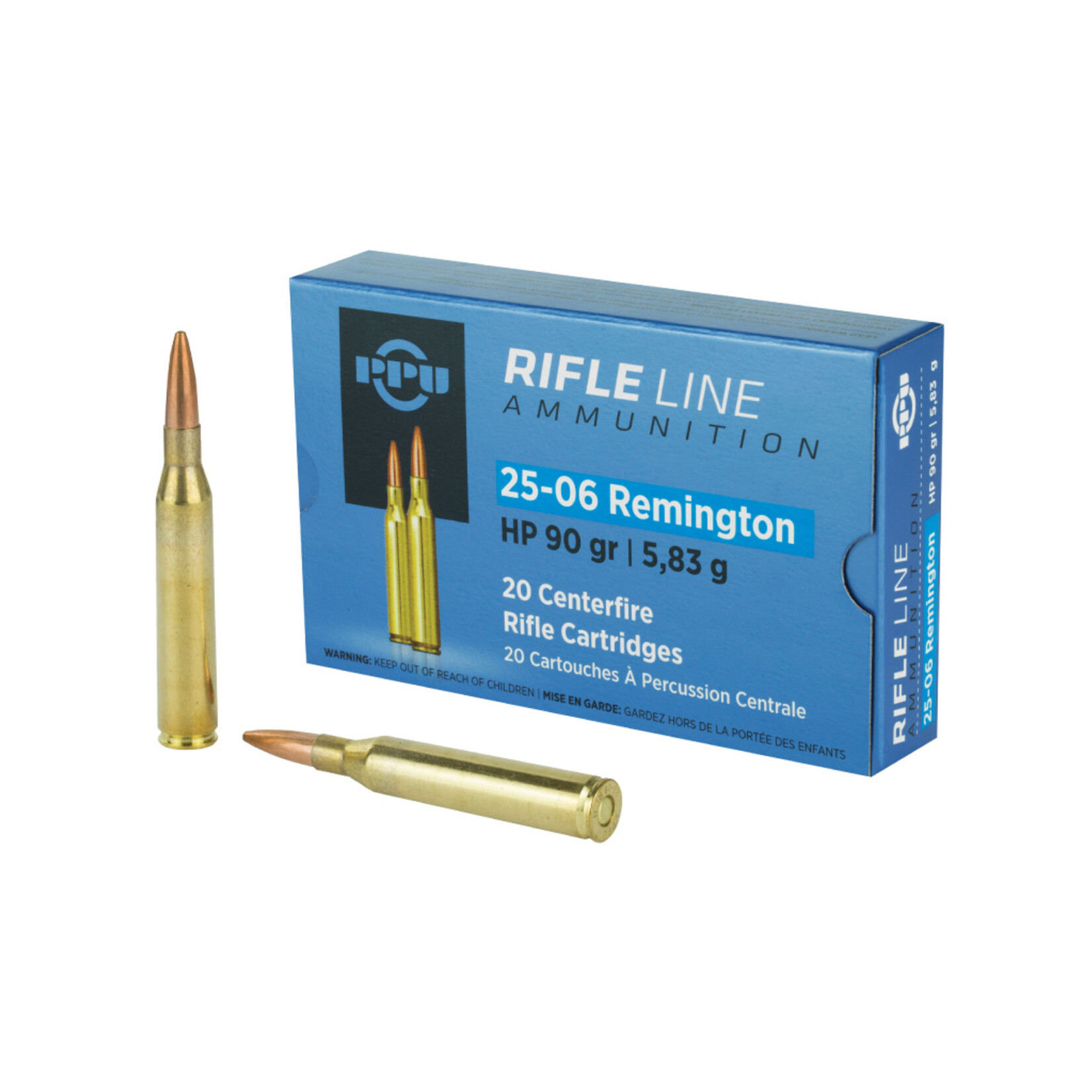 PPU 25-06 Rem 90gr Hollow Point 20rd Box