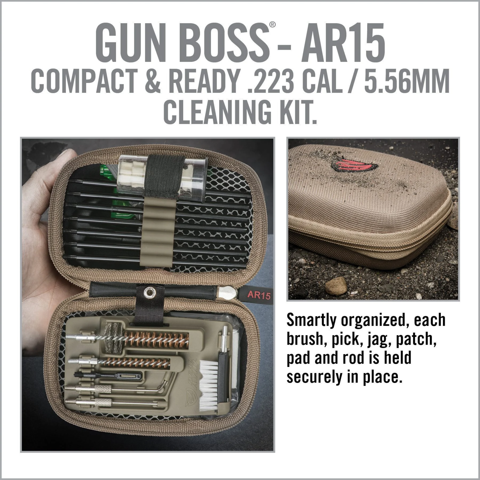 Real Avid Gun Boss - AR15 - Tactical Cleaning Kit