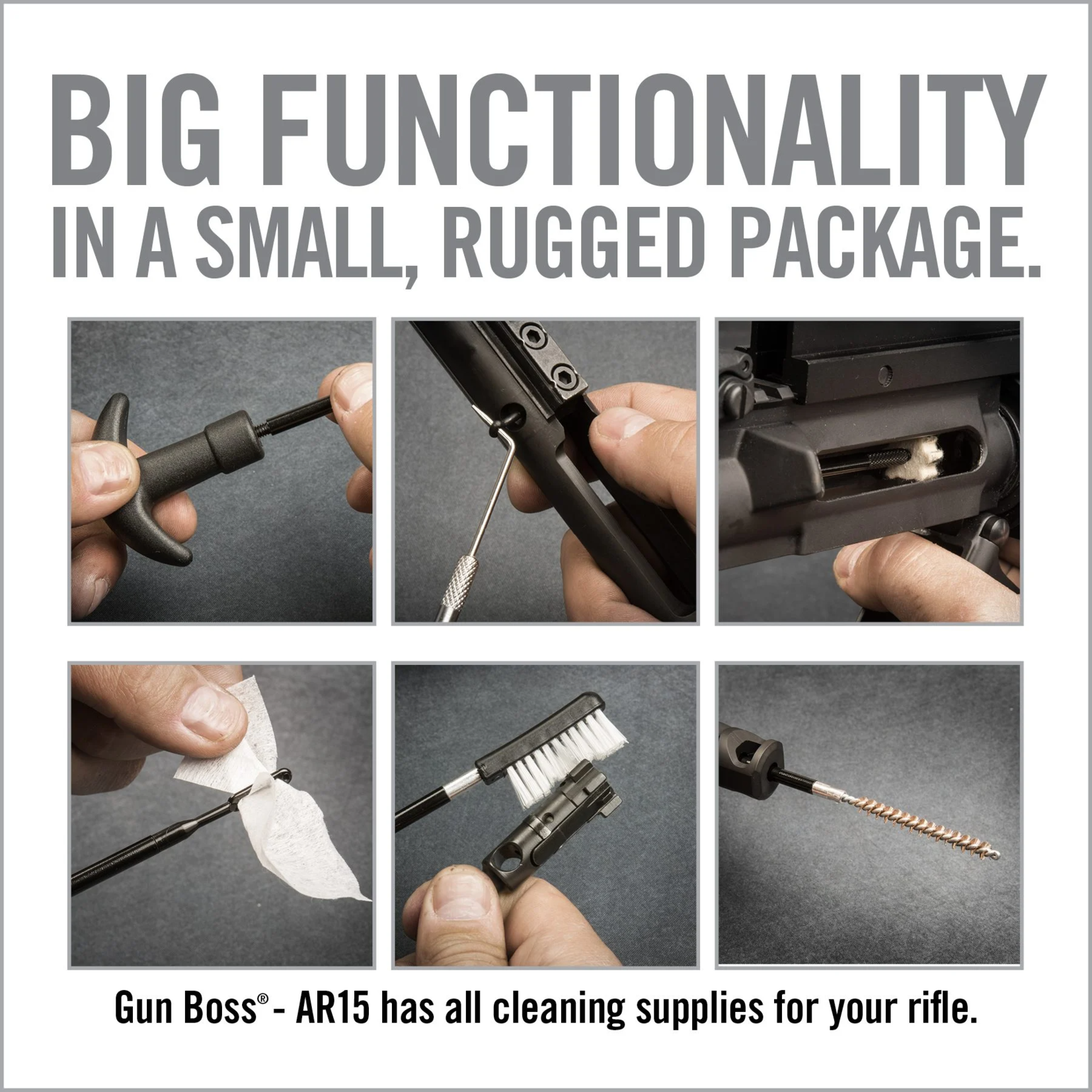 Real Avid Gun Boss - AR15 - Tactical Cleaning Kit