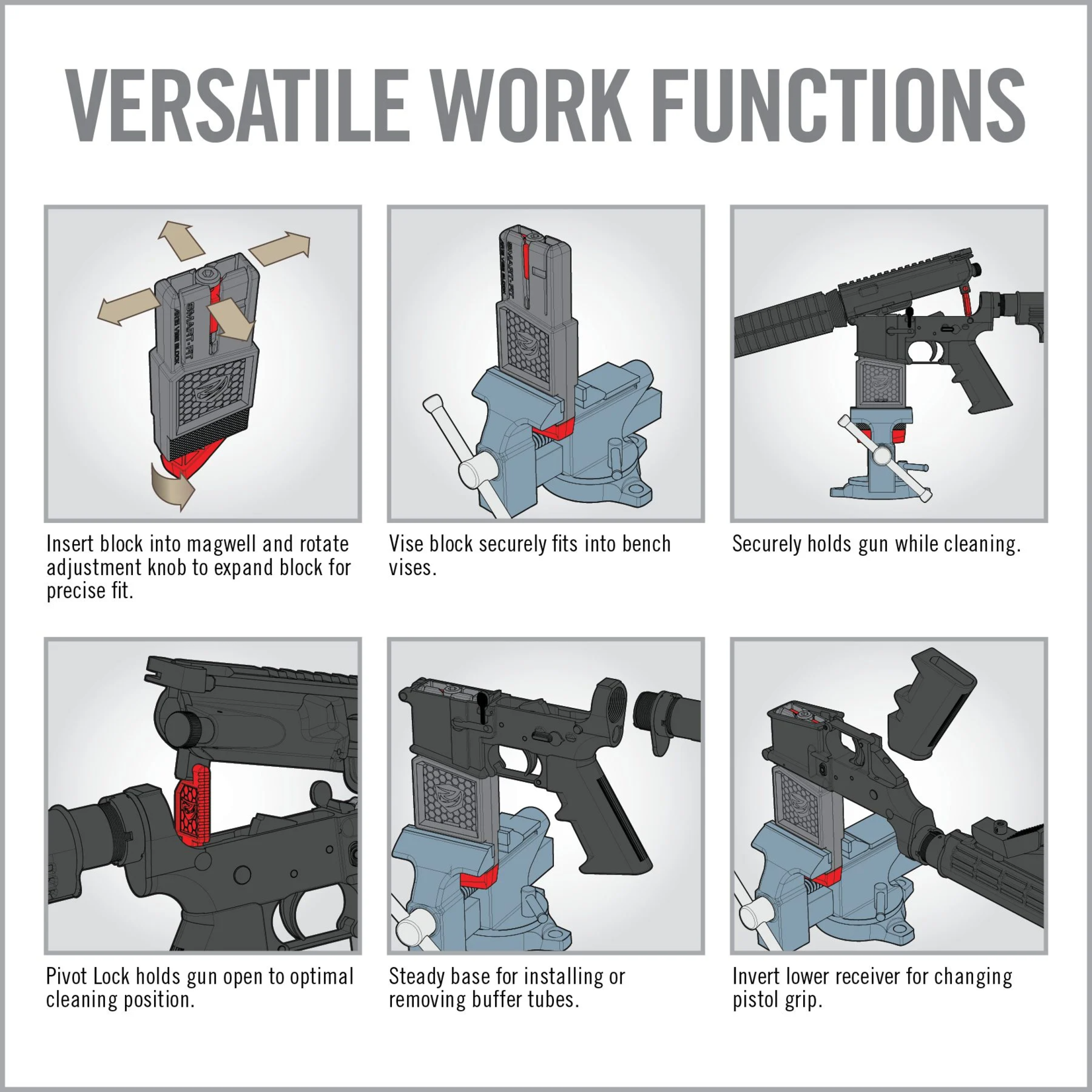 Smart-Fit AR15 Vise Block