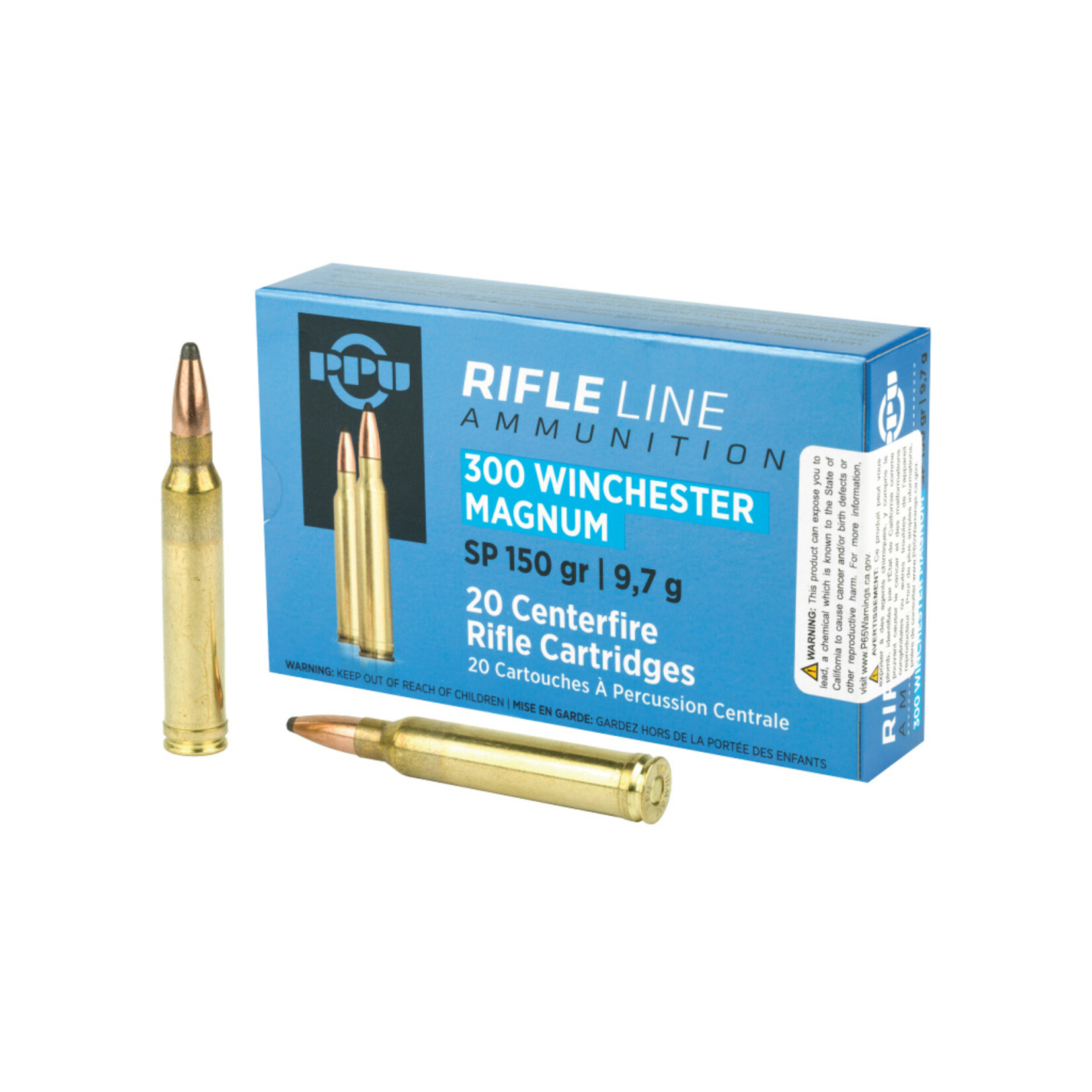 PPU 300 Win Mag 150gr Soft Point 20rd Box