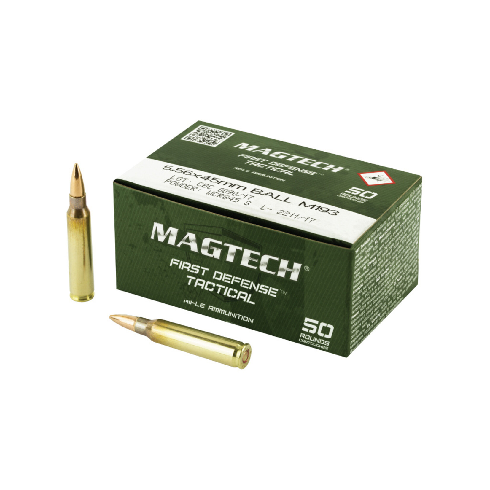 Magtech 5.56 5gr Ball M193 FMJ 50rd Boxd