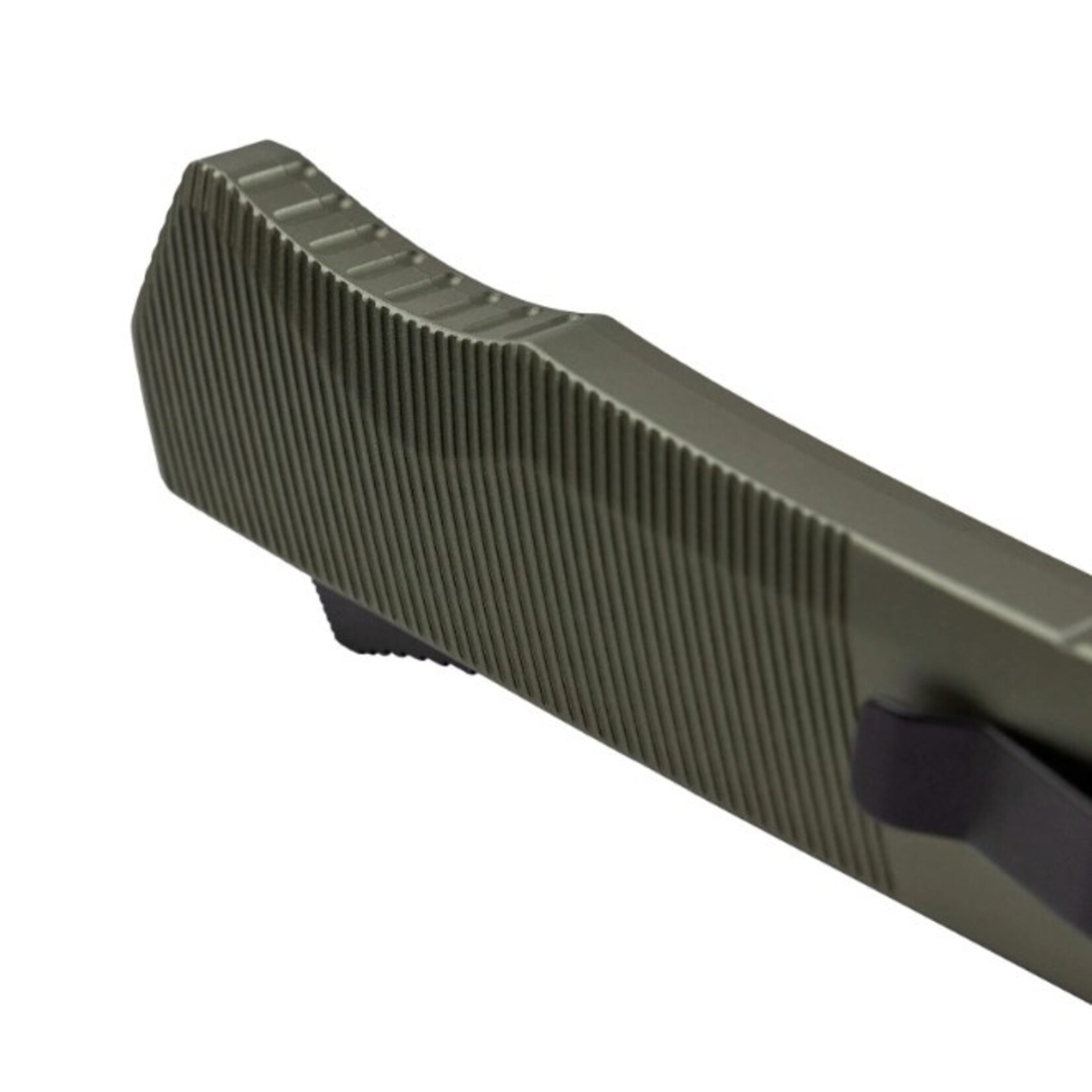Tekto A5 SPRY Aluminum Green S35 Steel Drop Point - AUTO