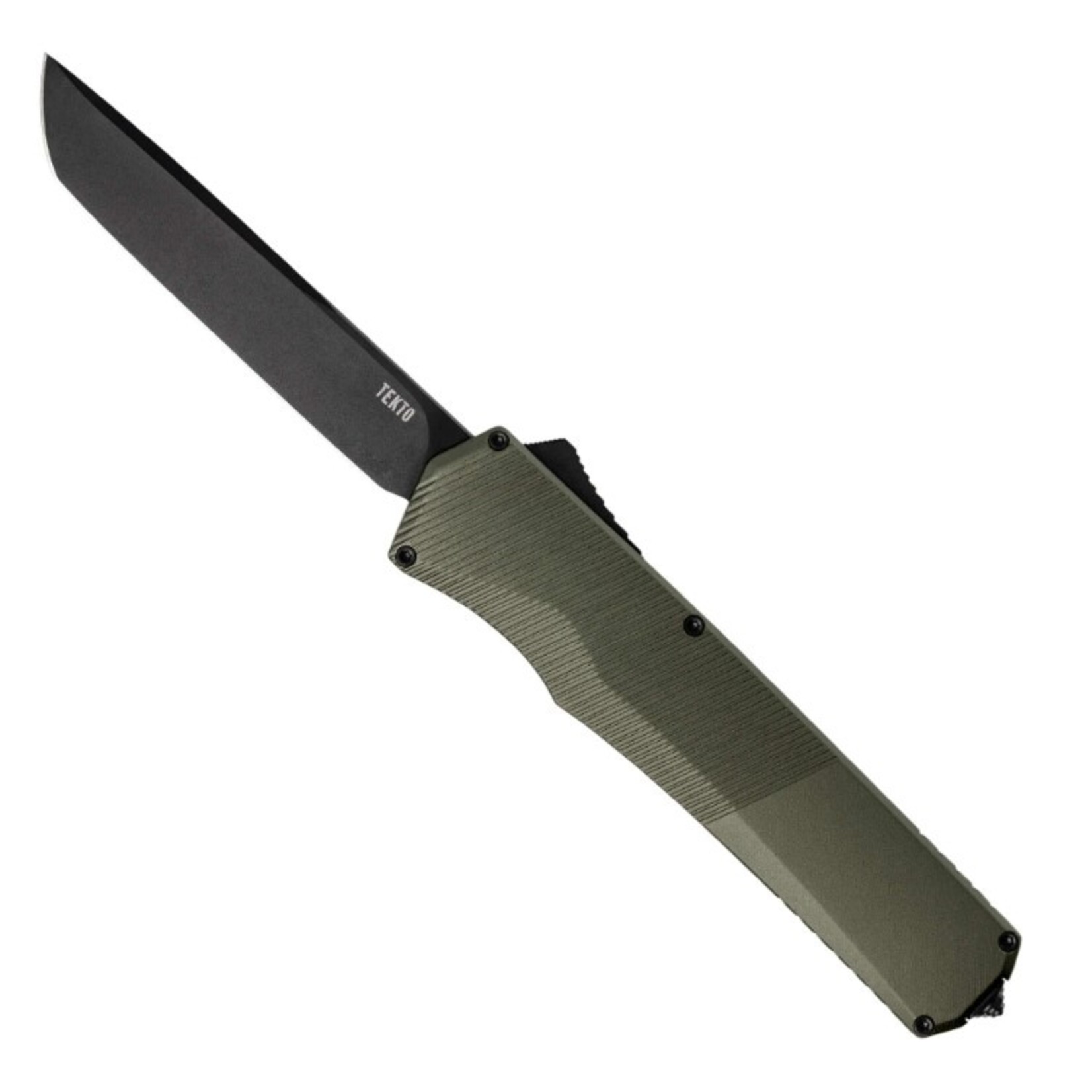 Tekto A5 SPRY Aluminum Green S35 Steel Tanto - AUTO