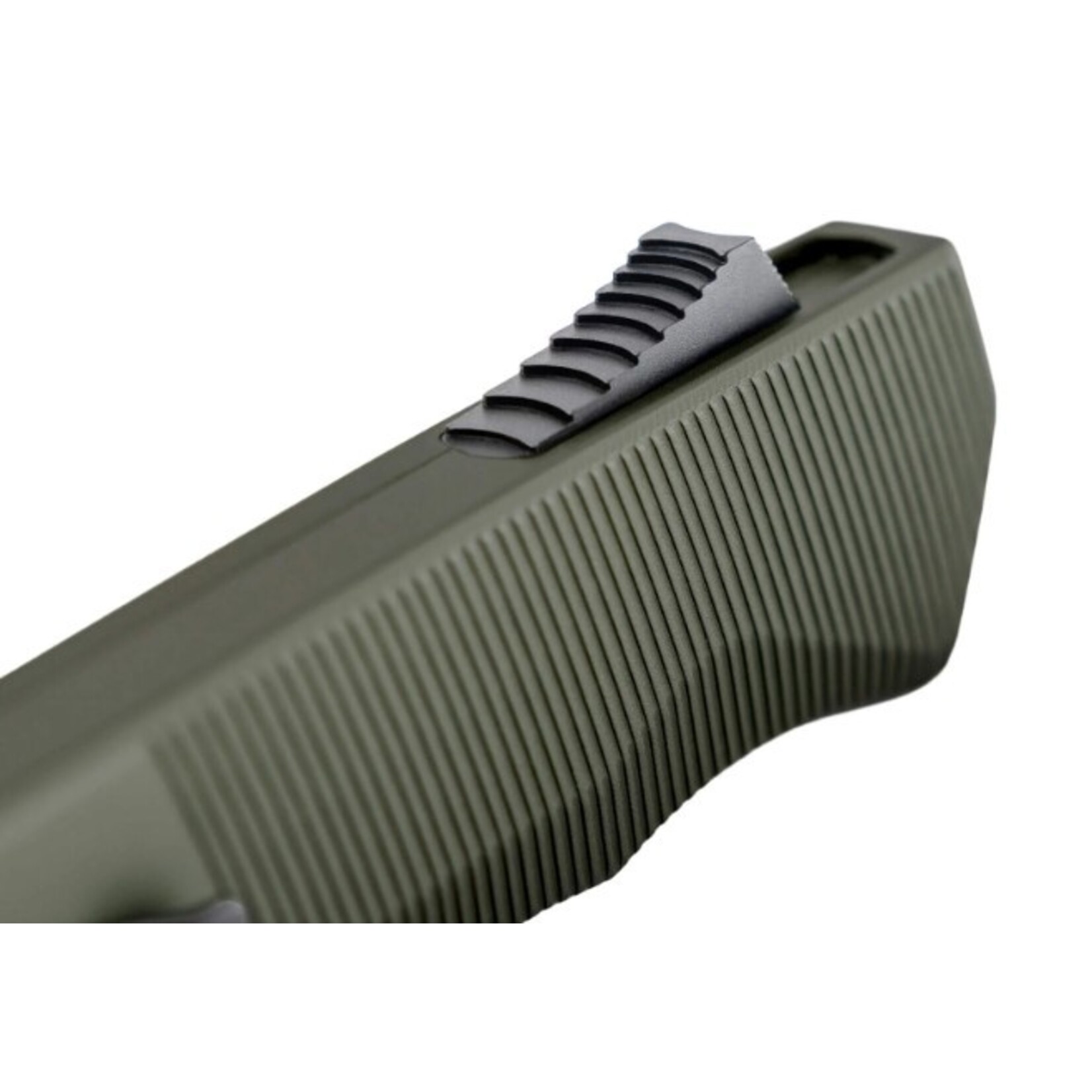 Tekto A5 SPRY Aluminum Green S35 Steel Tanto - AUTO