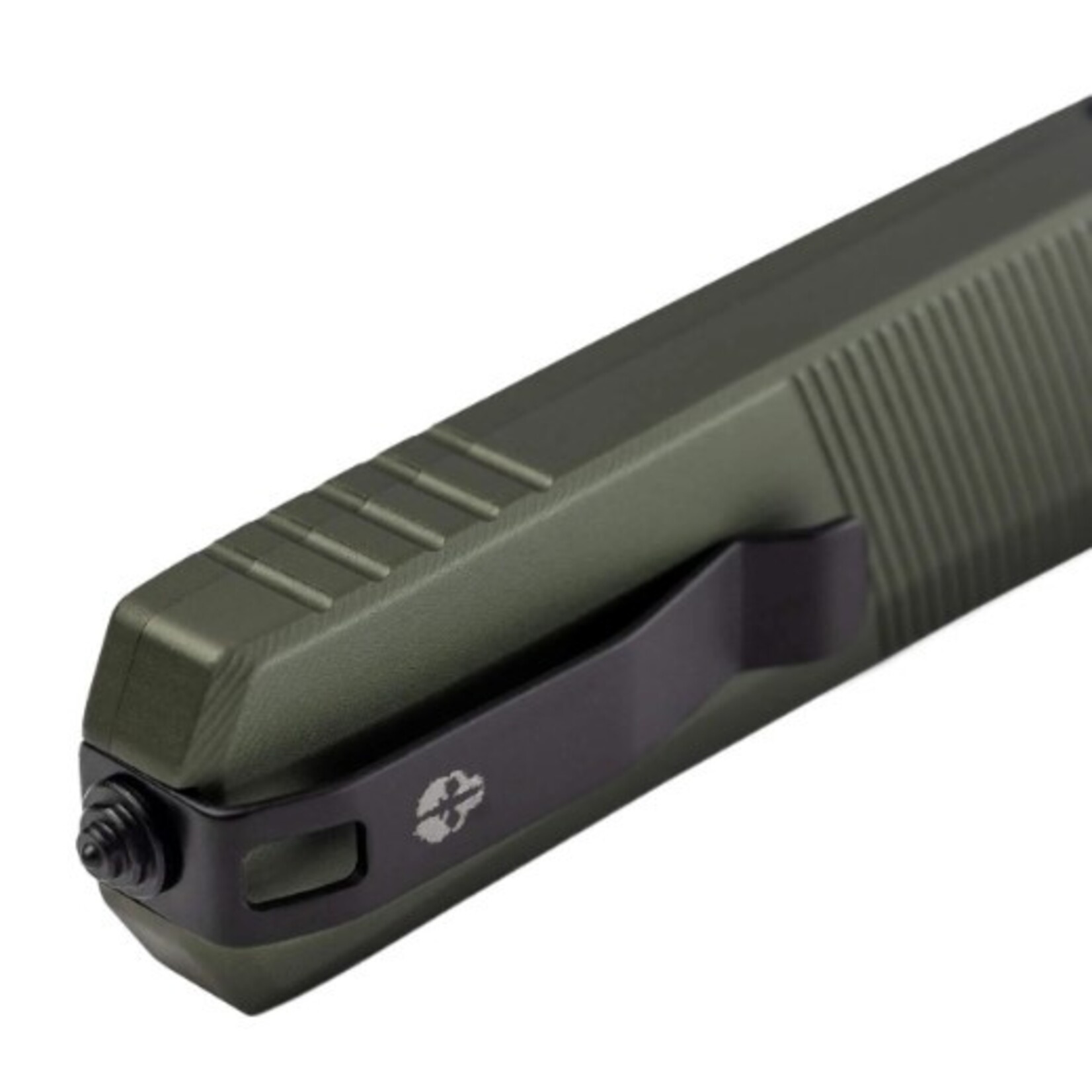 Tekto A5 SPRY Aluminum Green S35 Steel Tanto - AUTO