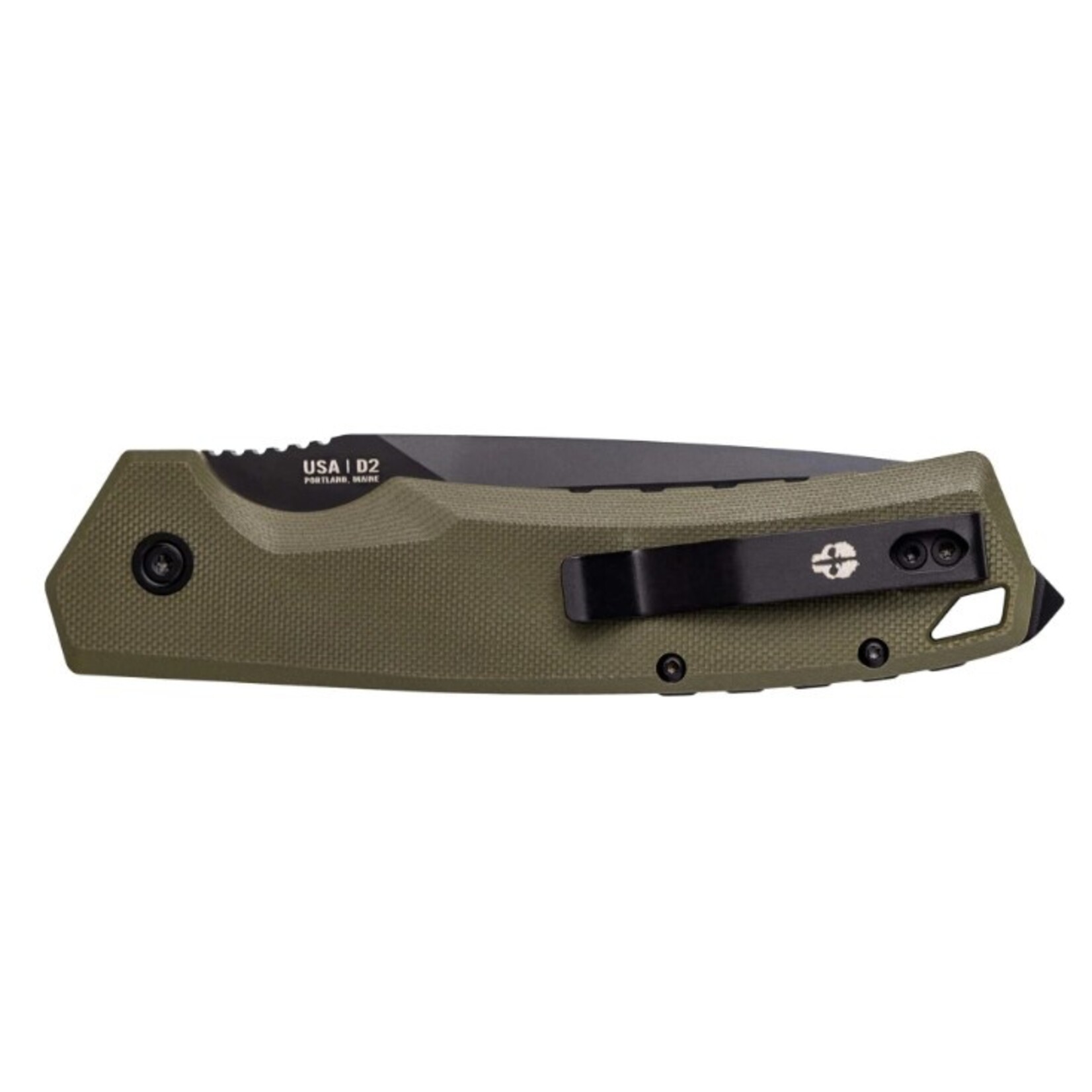 Tekto A3 Delta G10 Green/Black D2 Steel - AUTO