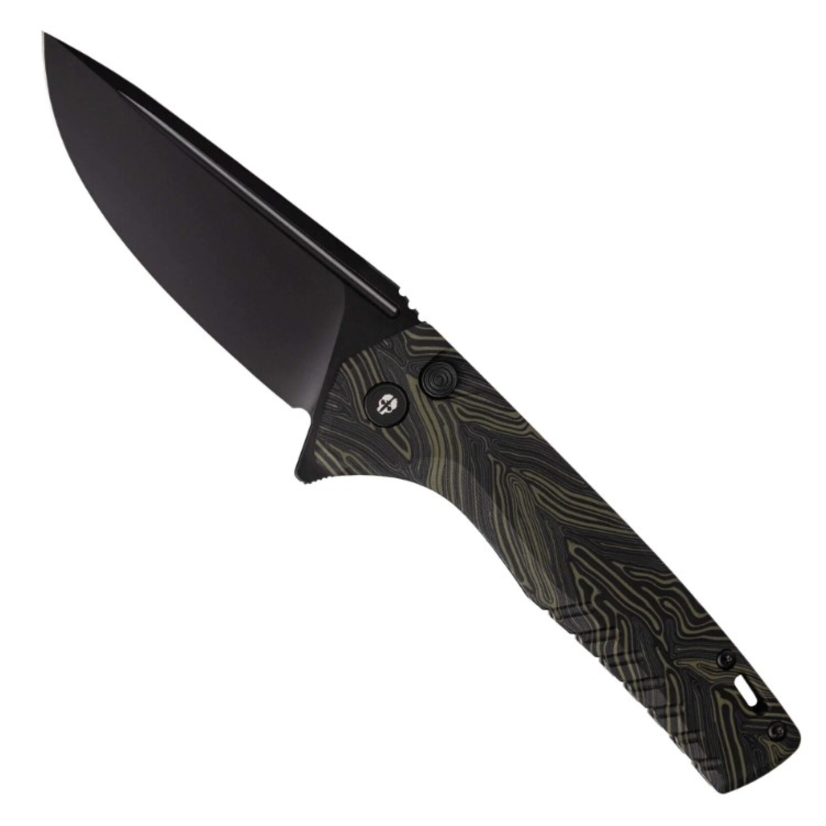 Tekto F3 Charlie G10 Damascus/Black D2 Steel