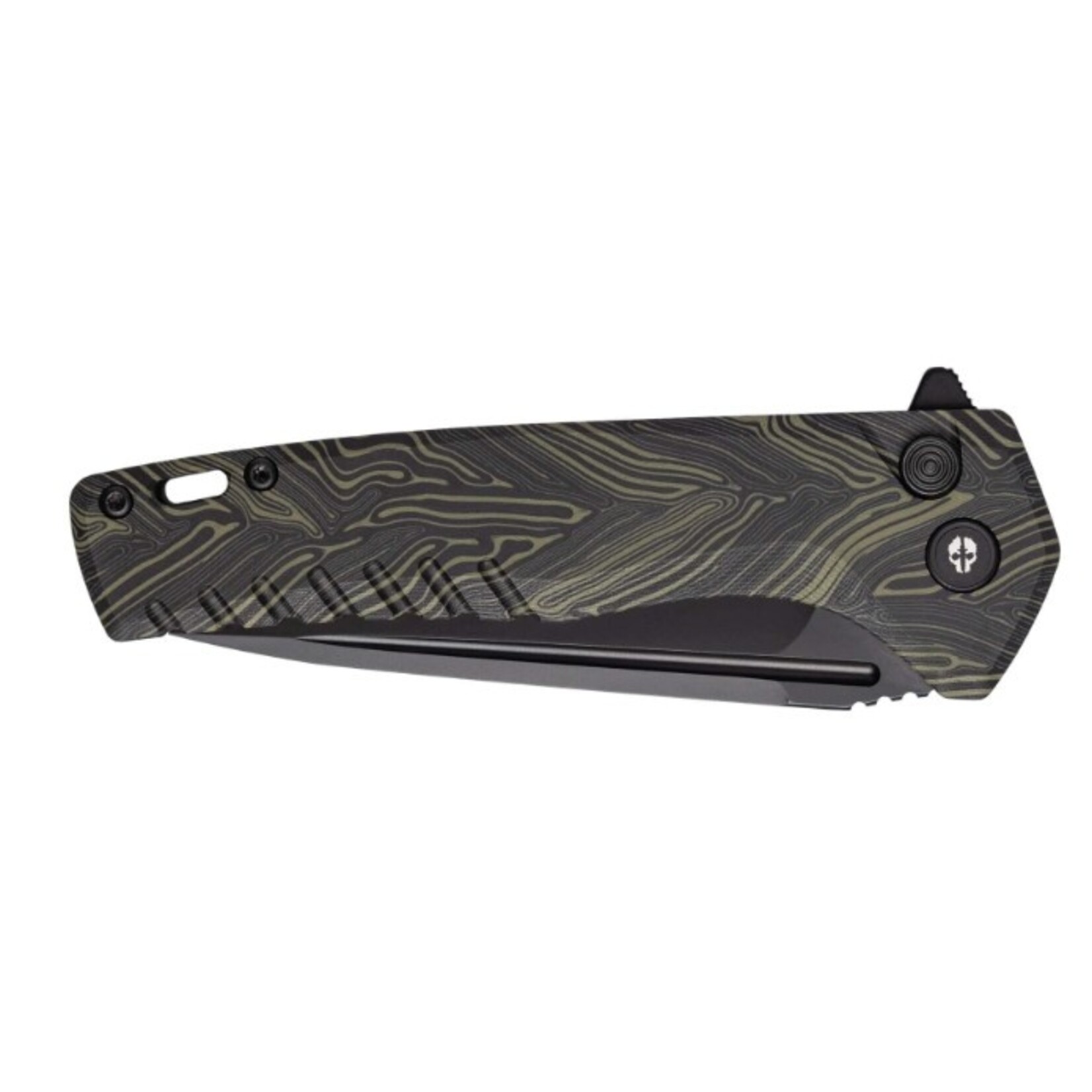 Tekto F3 Charlie G10 Damascus/Black D2 Steel