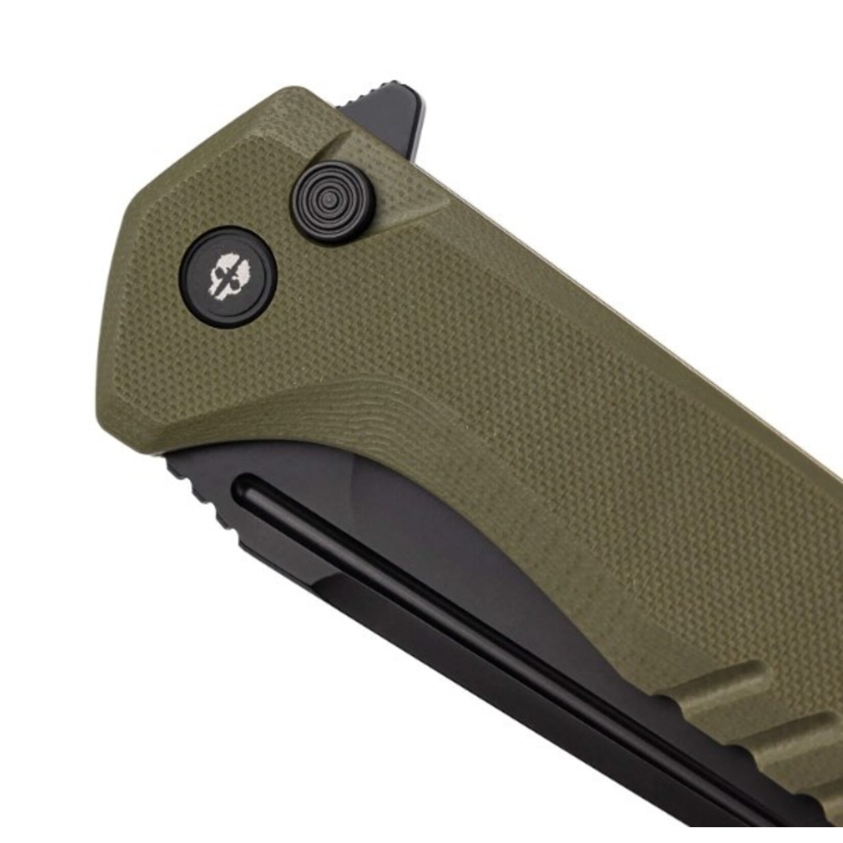 Tekto F3 Charlie G10 OD Green/Black D2 Steel