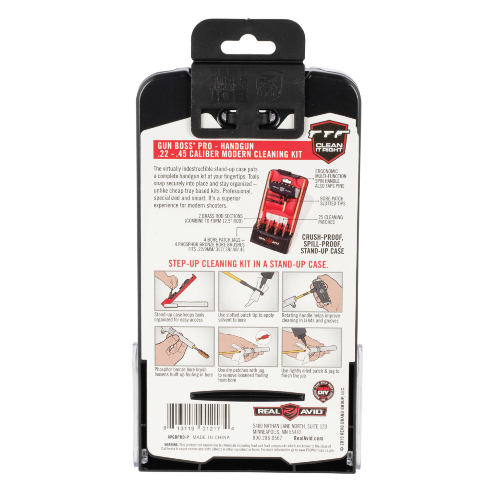 Real Avid Gun Boss Pro Handgun Cleaning Kit