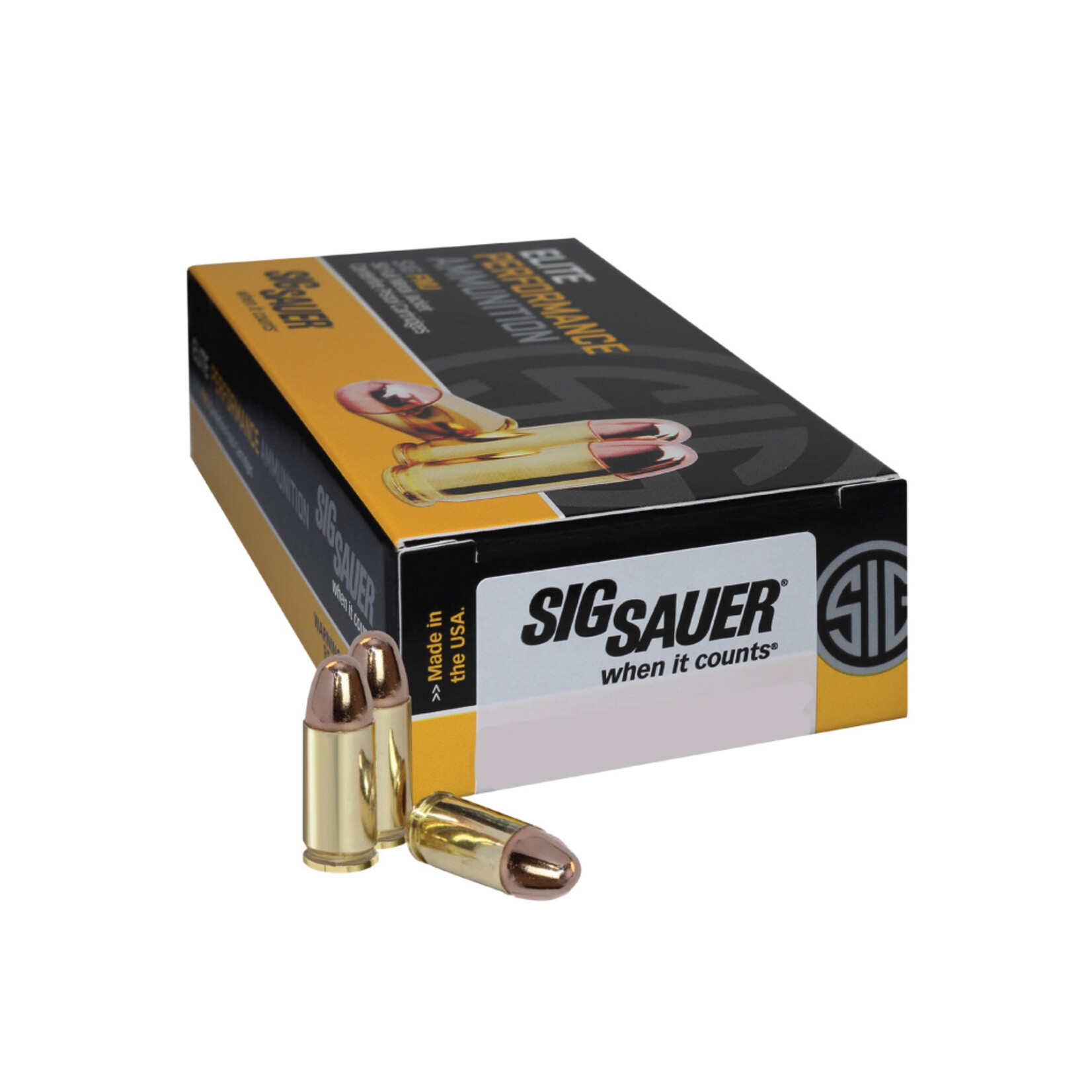 Sig Sauer 40 S&W 180gr FMJ Elite Ball 50rd Box