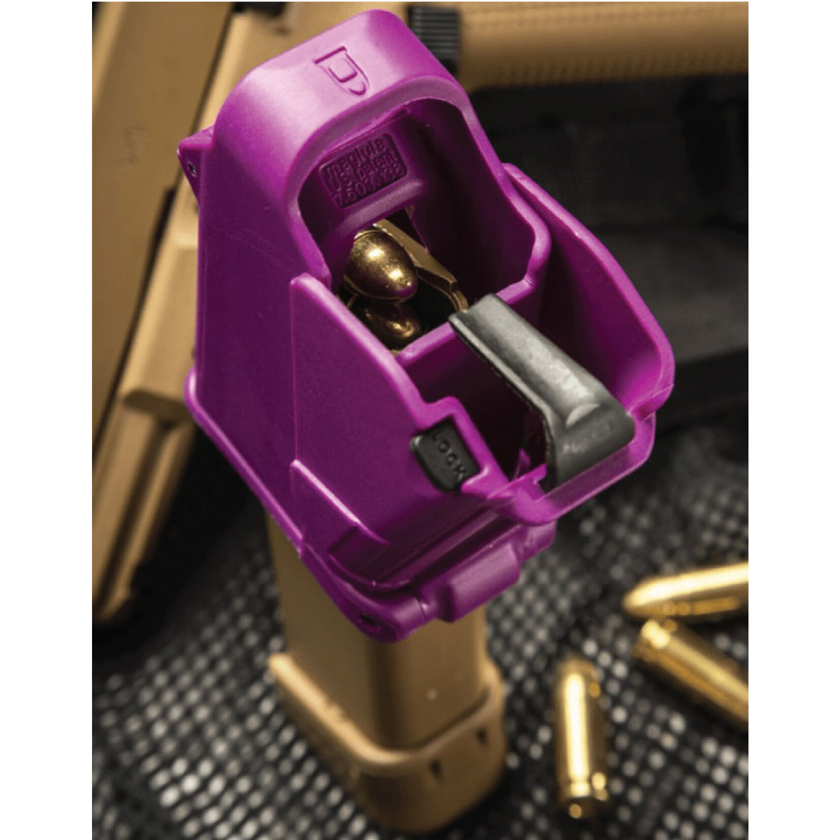 Maglula UpLULA Pistol Mag Loader 9mm - .45ACP Purple