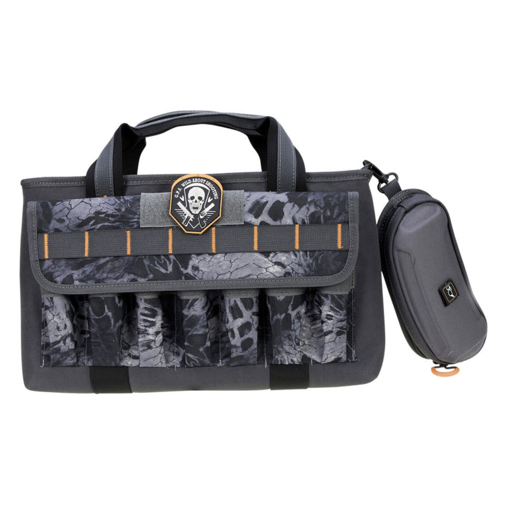 GPS Wild About Shooting Double Pistol Range Bag w/Mag Storage and Glasses Case