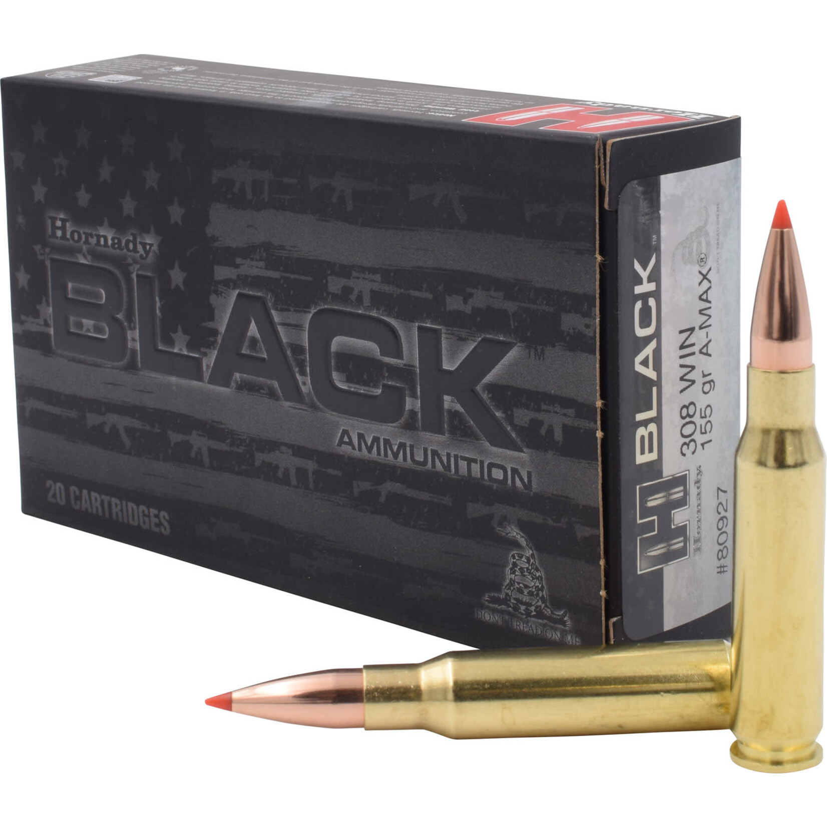 Hornady 308 Win 155gr A-MAX BLACK 20rd Box