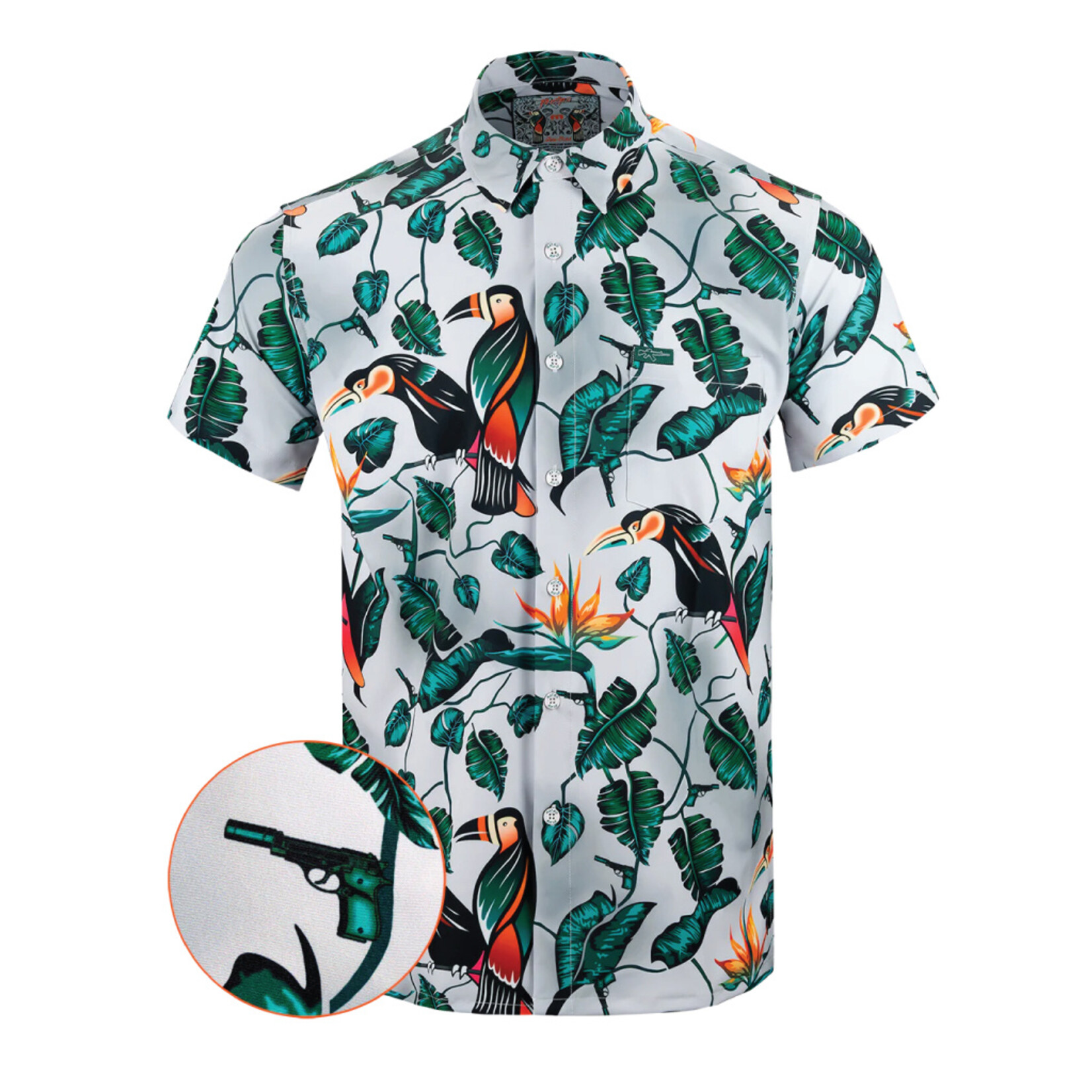 Retro Rifle Two-Cans Hawaiian Shirt