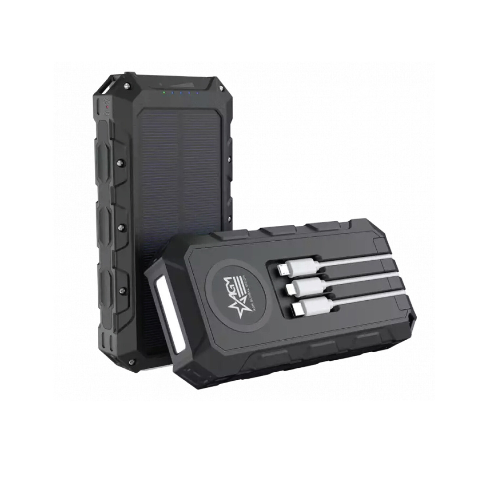 AGM Wireless Charging Solar Powerbank