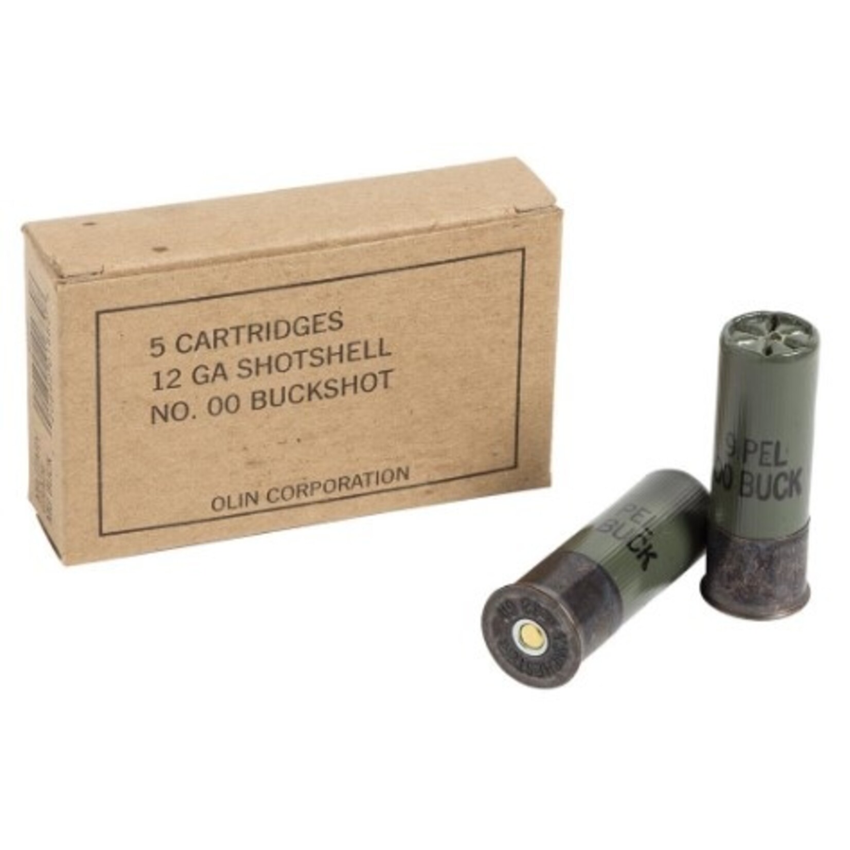 Winchester Military Grade 00 Buck 12ga 5rd Box