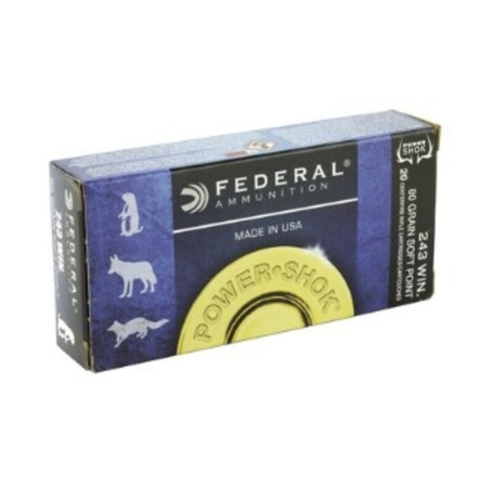 Federal PowerShok 243 Win 80gr Sierra 20rd Box