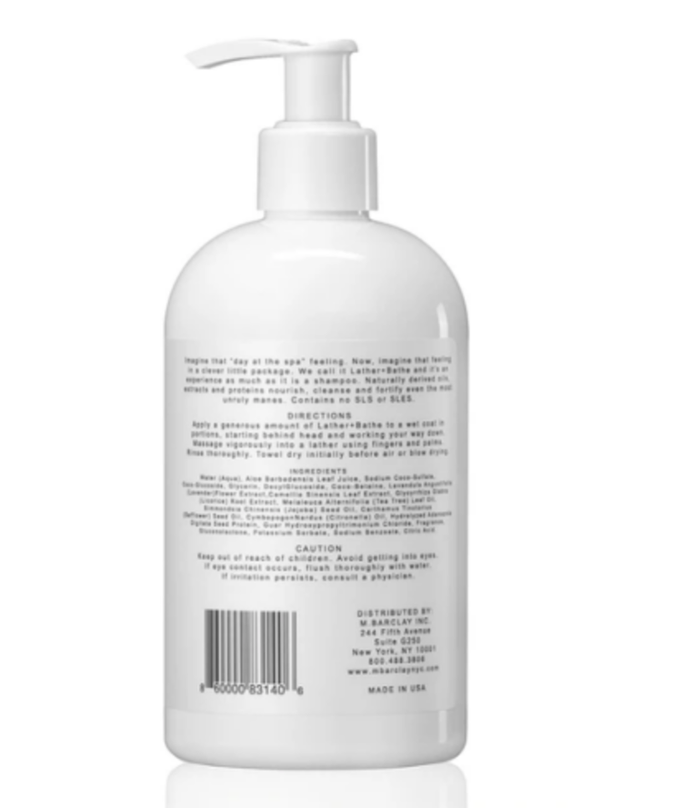 M.Barcley Lather and Bath Shampoo for dogs m.MB011000 Back 40