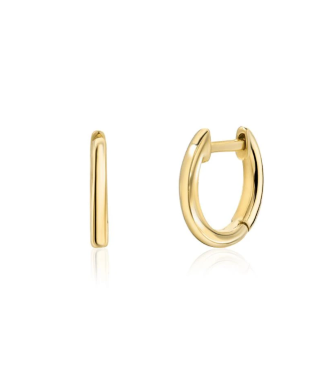 Yellow Gold Huggie Earrings-available in 2 sizes