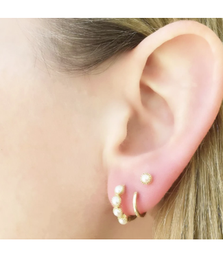 Yellow Gold Huggie Earrings-available in 2 sizes