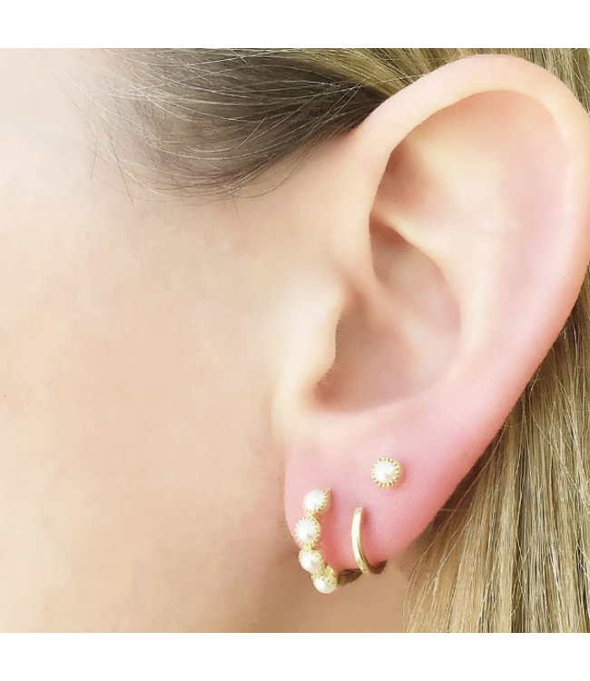 Yellow Gold Huggie Earrings-available in 2 sizes