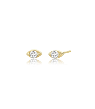 Mini Diamond Evil Eye Stud Earrings