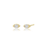 Mini Diamond Evil Eye Stud Earrings