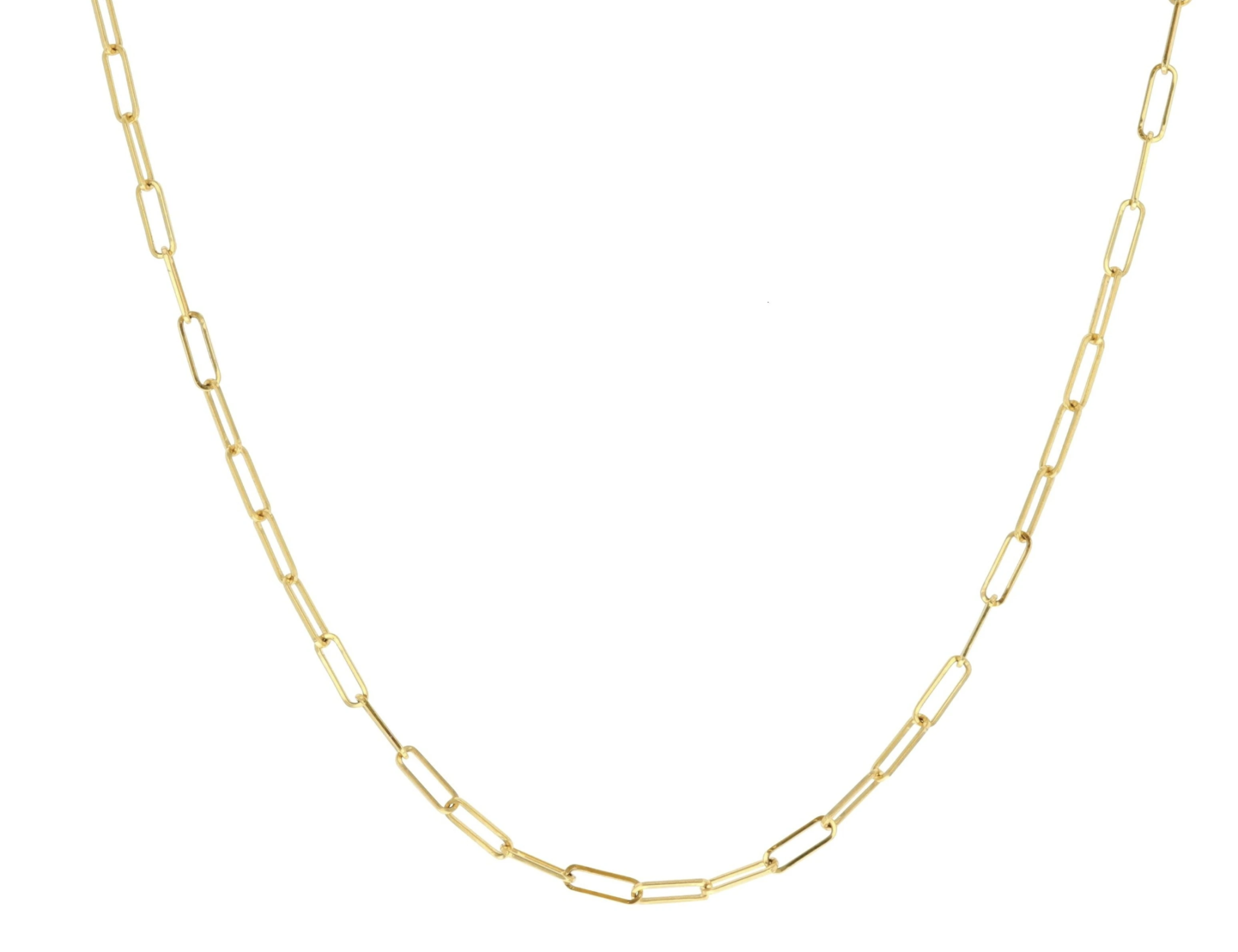 Oval Link Chain Gold / 16