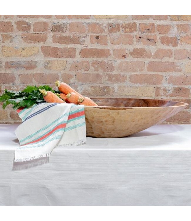 Large Oval Wooden Bowl