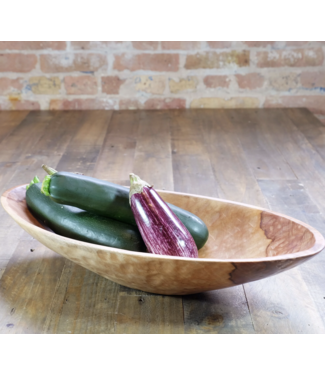 Large Oval Wooden Bowl