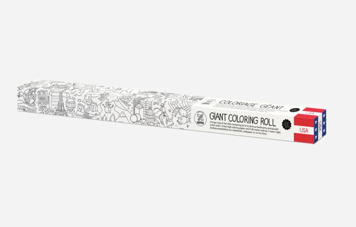 OMY USA Map Coloring XXL Roll - Back 40 Mercantile