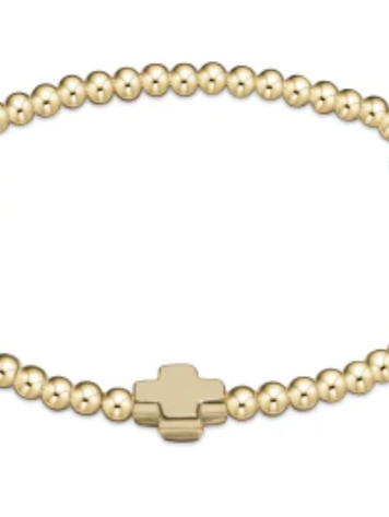 ENewton Signature Cross 3mm Bracelet