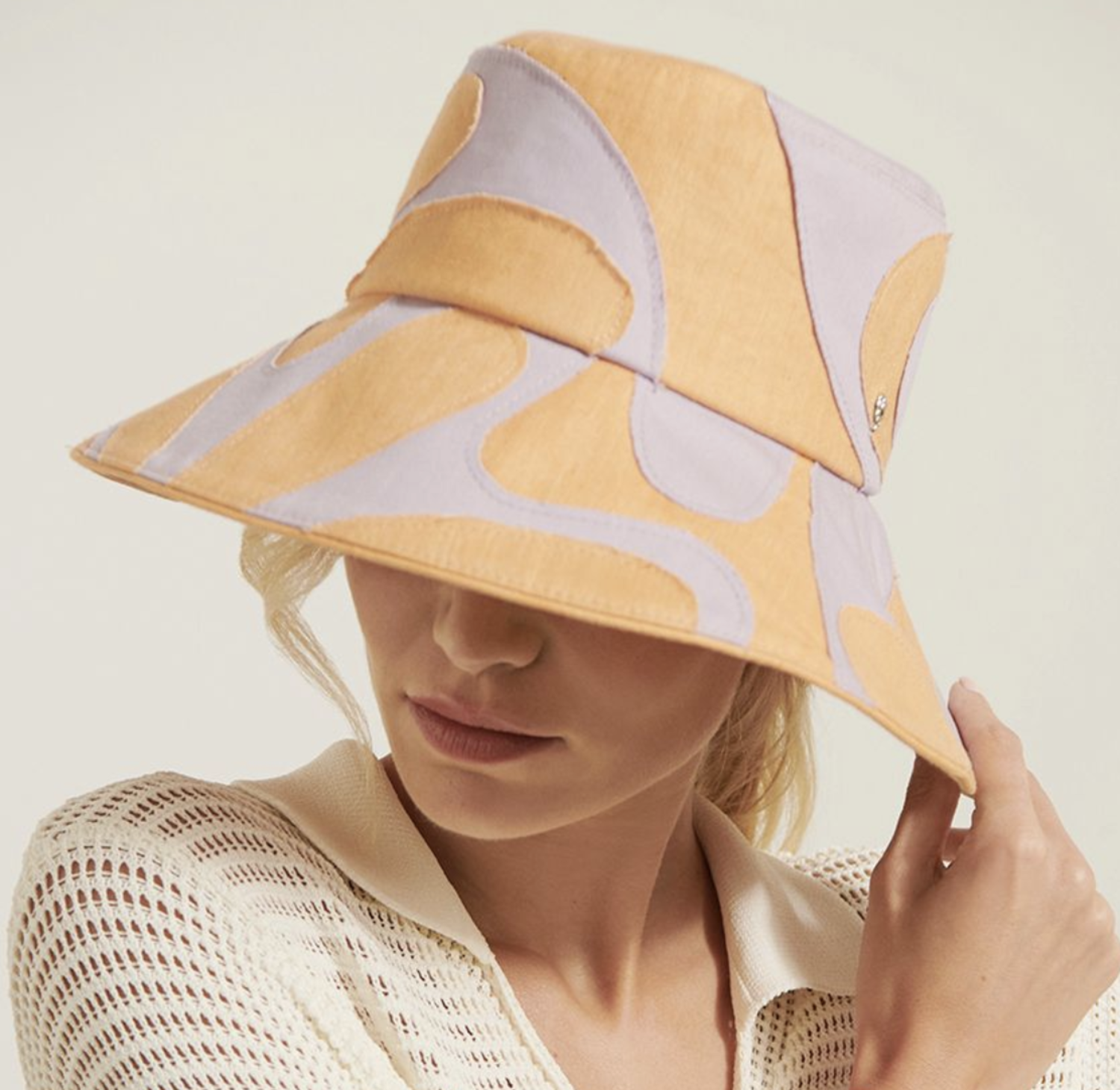 Helen Kaminski Ives Hat Lavender/Orange