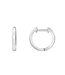 White Gold  Petite Huggie Earrings
