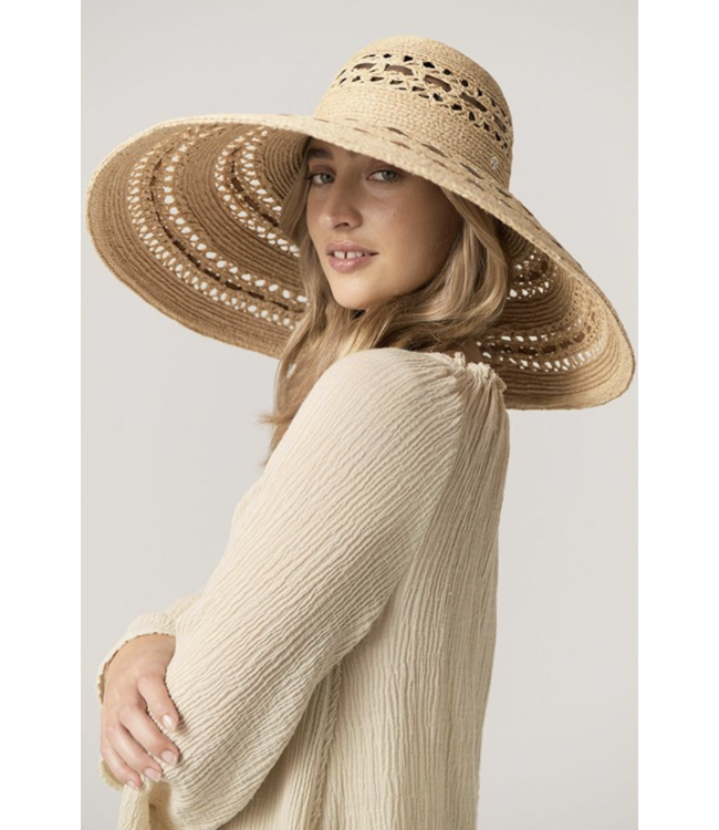 Agni Raffia Wide Brim Hat