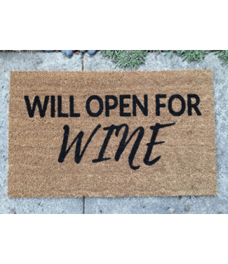 Nickel Designs Doormats Will Open for Wine  Doormat