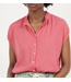 Tressy Cotton Button Shirt with Ruffle Collar