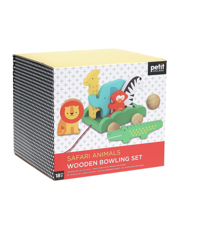 Wooden Safari Bowling