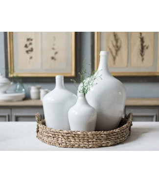 White Demijohn -Medium
