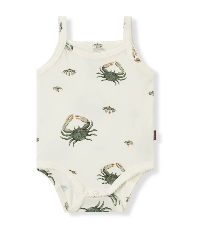 Coastal Crab Stretch Sleeveless One Piece