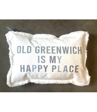 Old Greenwich is My Happy Place Pillow