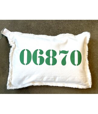 Town Zip Code Pillows-choose from 3 zipcodes