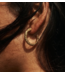 Carina Hardy Lily Pad Root Hoops Medium