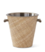 K&K Interiors Rattan 11" Wrapped Wine Chiller w/Insert